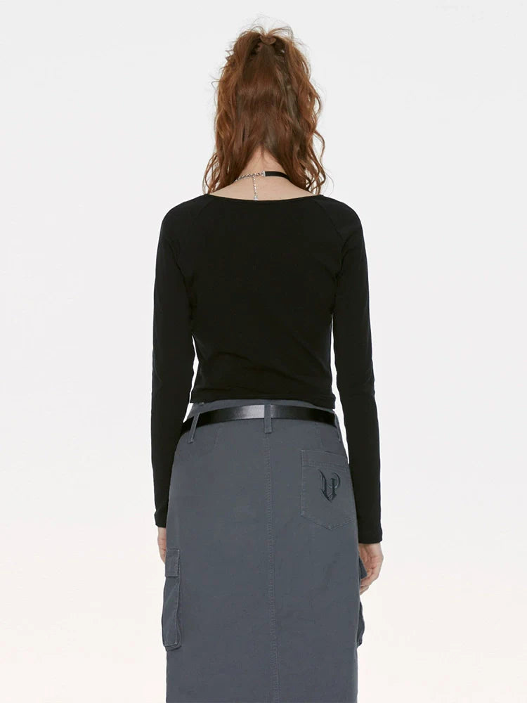 Mädchen American Hot Style Retro Tops Slim Style