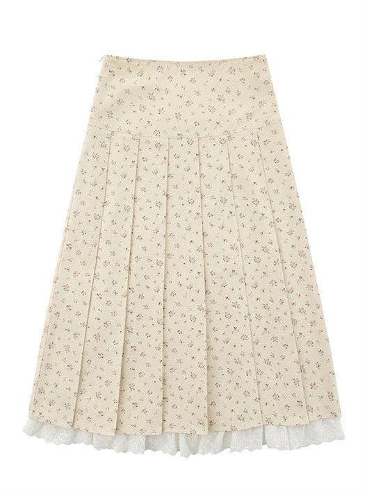 Zip Plissee Spitzenjacke Klein Kurz/Lang + Rollalrock