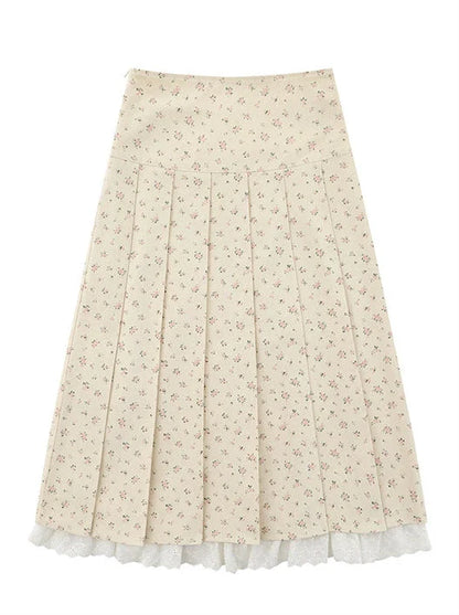 Zip Plissee Spitzenjacke Klein Kurz/Lang + Rollalrock