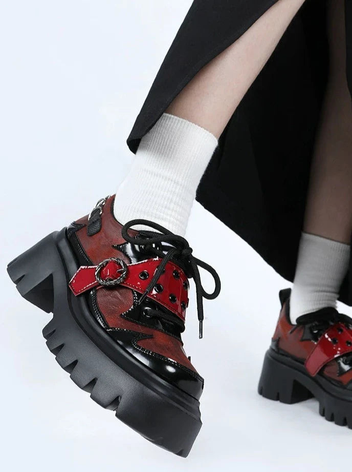 Voluminous Dark Rock Shoes