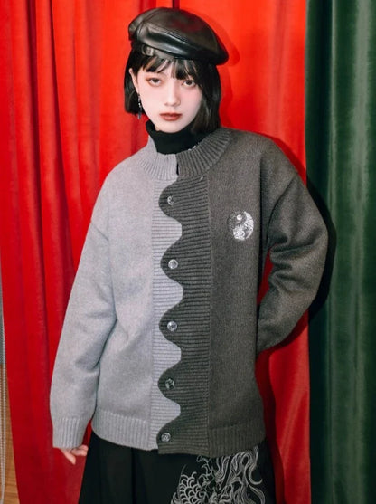 China Asymmetric Cardigan