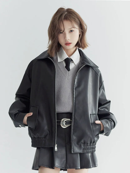 Leather Retro Short Jacket