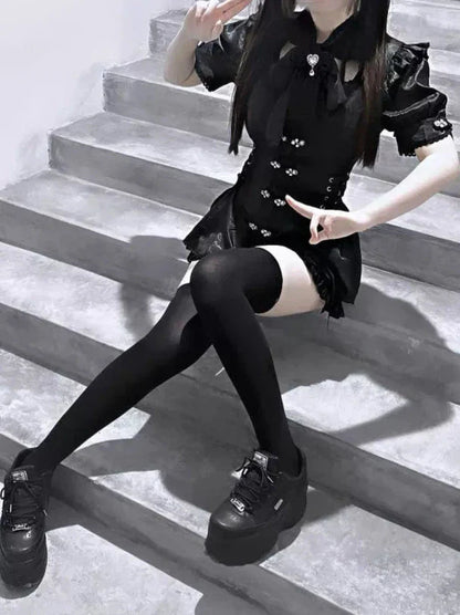 ドレス チャイナ ストラップ パンツ リボン スーツ