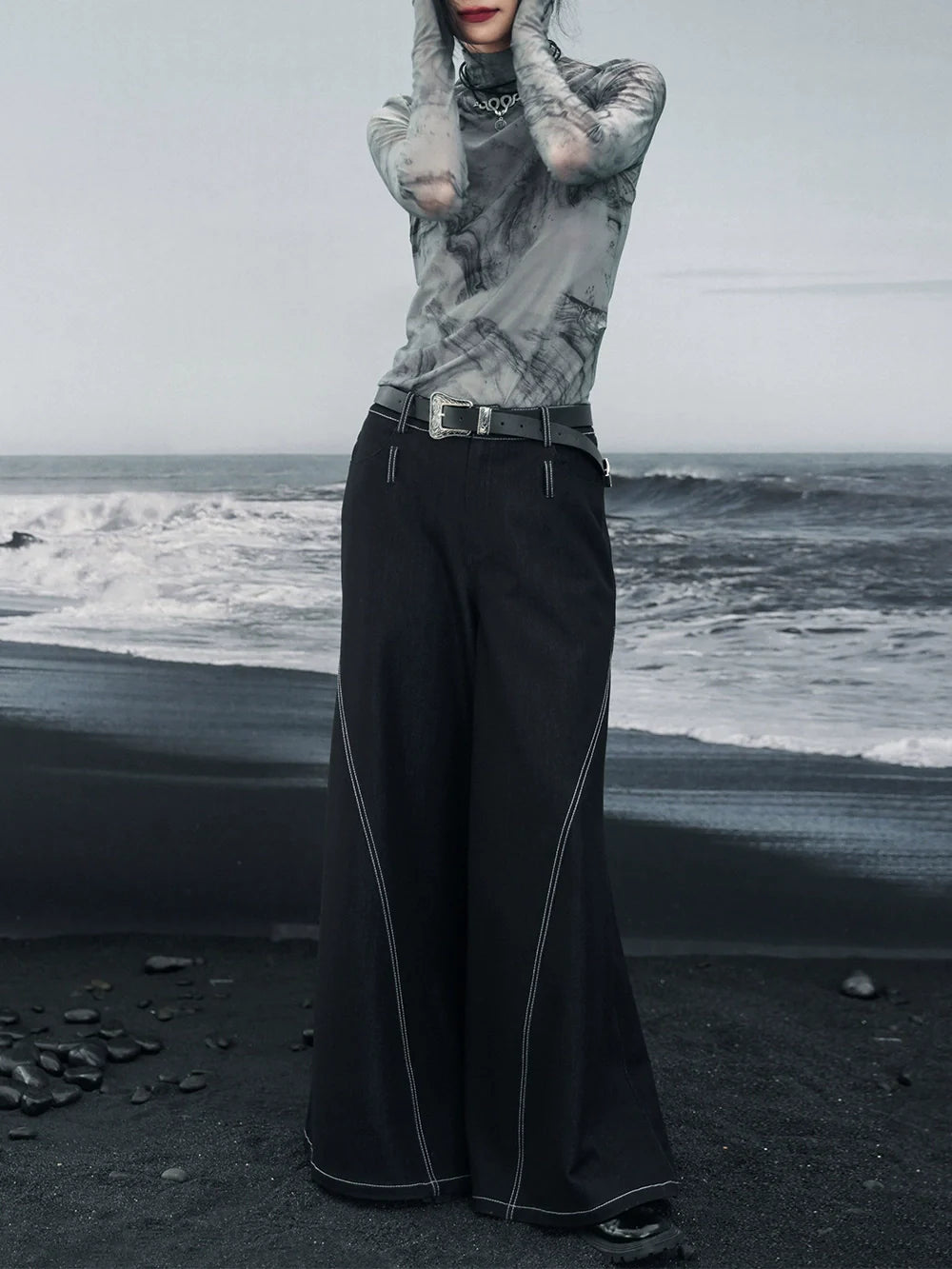 Taille Low Mode Hose Dark Retro