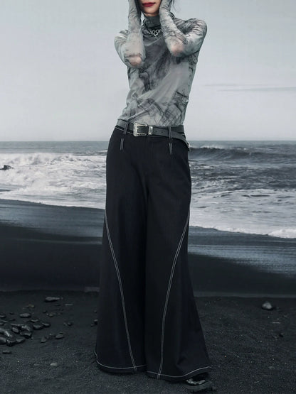 Taille Low Mode Hose Dark Retro