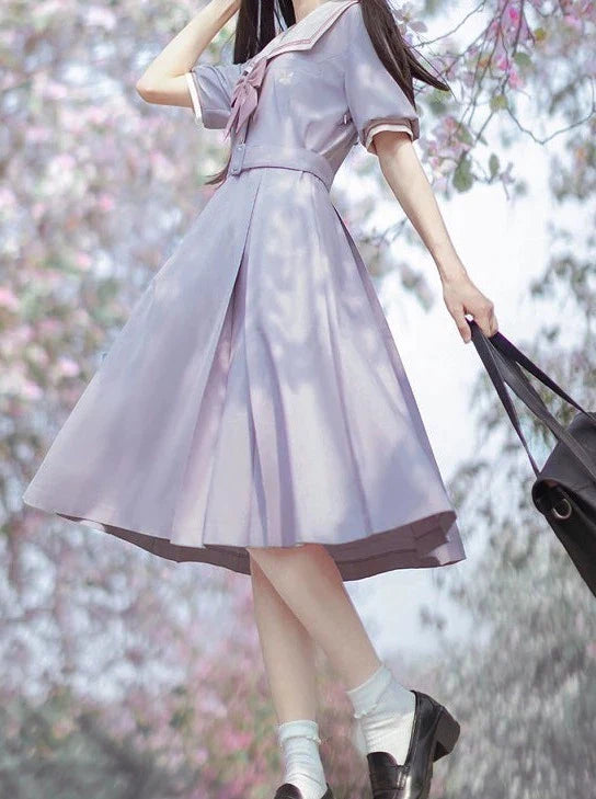 Light Dress Sailor College Purple
