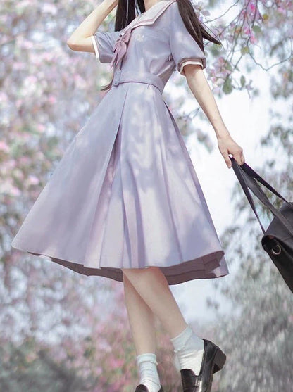 Light Dress Sailor College Purple