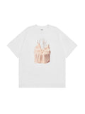 Illustrated Ribbon Tops Satin