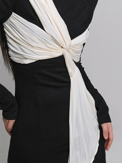 リボンタスクロングドレス