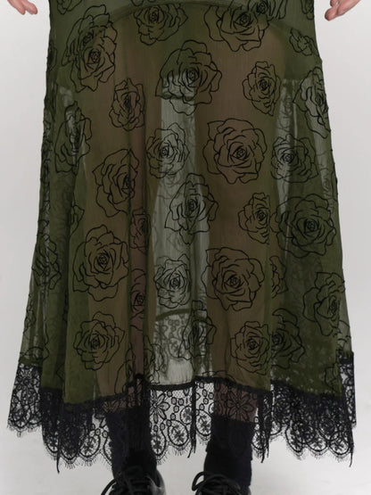 Girl Summer Camisole Design Dark Ghost Sheer