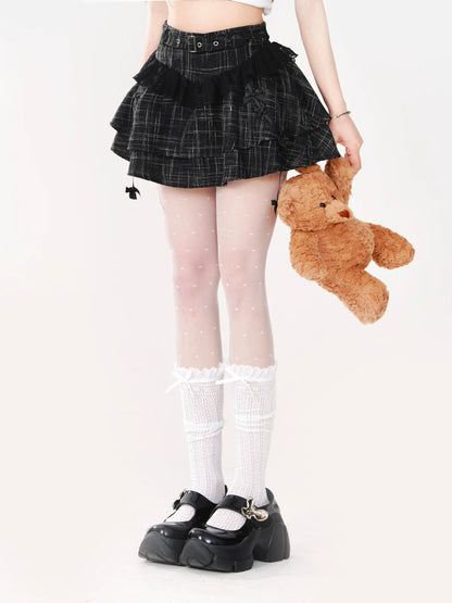 Skirt Flare Chic French Check