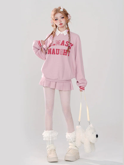 Rosa Röcke Pfirsich Sweet Style + Turnschuhe