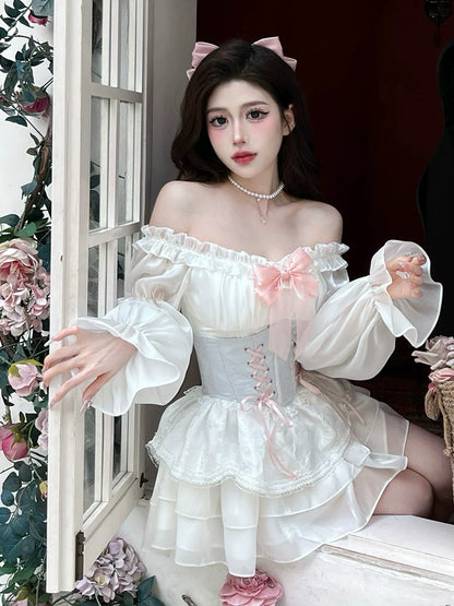 Chiffon Sweet Fairy Dress Corset
