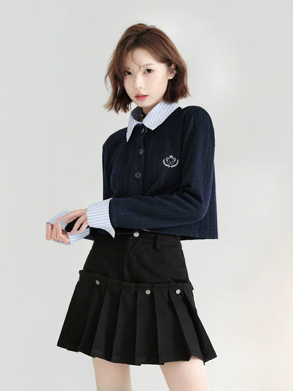 シャツ カレッジカーディガンカラー