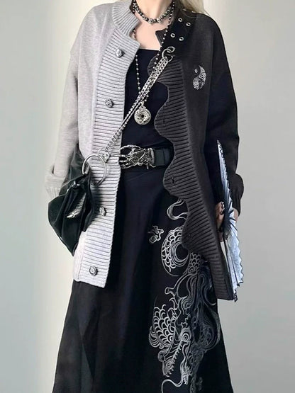 China Asymmetric Cardigan