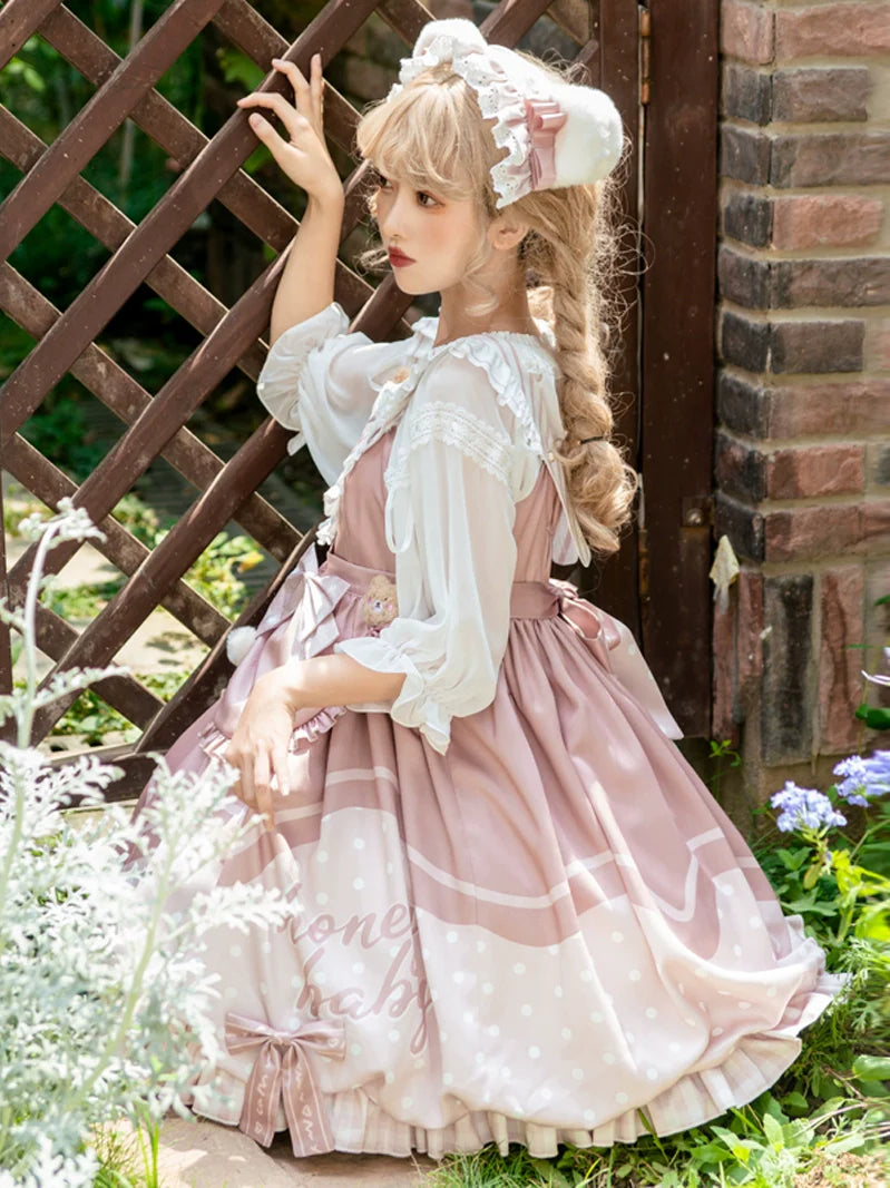 Süßes Lolita-Kleid von Pinky Bear