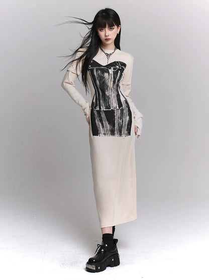 ダークドレスデザイン オフホワイト