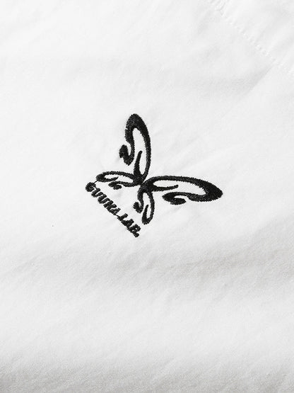 Shirt Design Trend Langes Logo Schmetterling