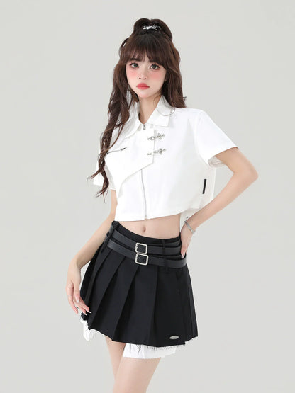 ショートアメリカンスタイルメタルトップカレッジボタン