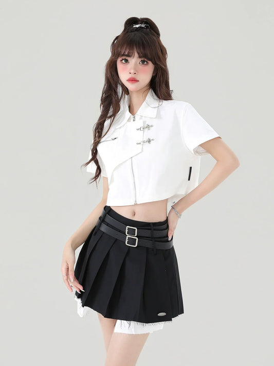 ショートアメリカンスタイルメタルトップカレッジボタン