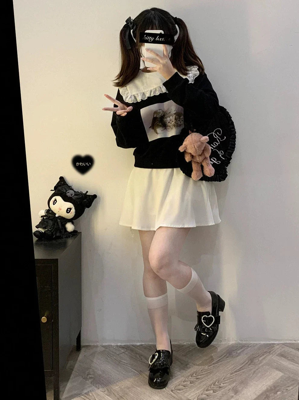 Race Square Sneaker mit farbigem Katzen-Print