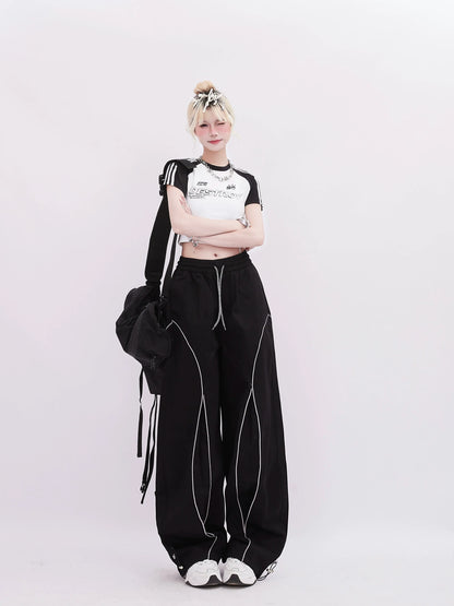 Casual Mode Sportliche Hose Weit