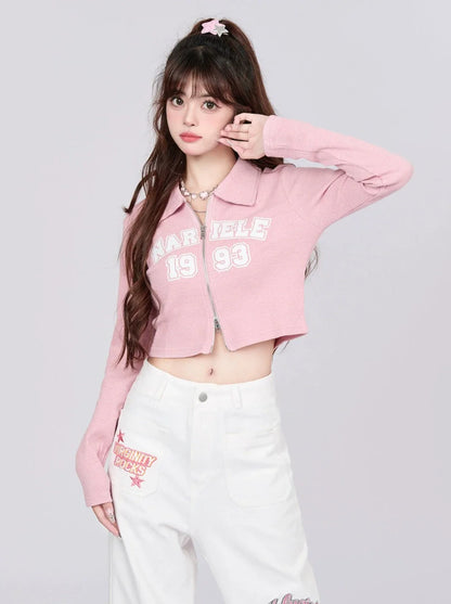 American Tops Short mit Reißverschluss