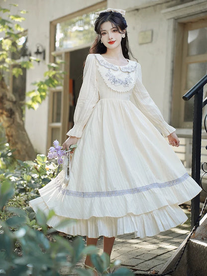 ドールフラワー ピュアロングホワイトドレス