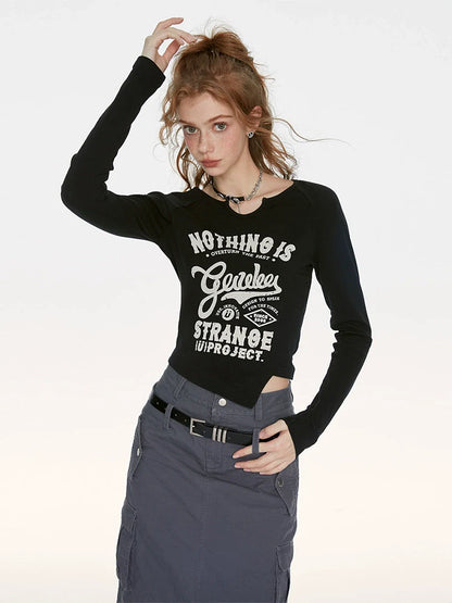 Mädchen American Hot Style Retro Tops Slim Style