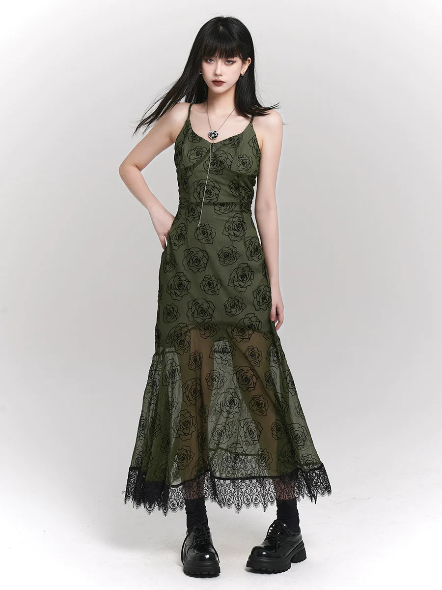 Girl Summer Camisole Design Dark Ghost Sheer