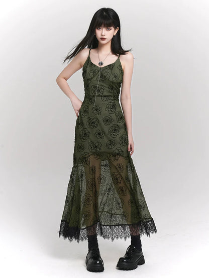 Girl Summer Camisole Design Dark Ghost Sheer