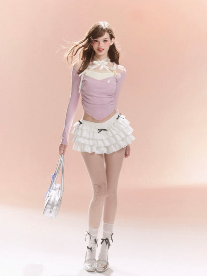 Schleife Top Design Taille Süß