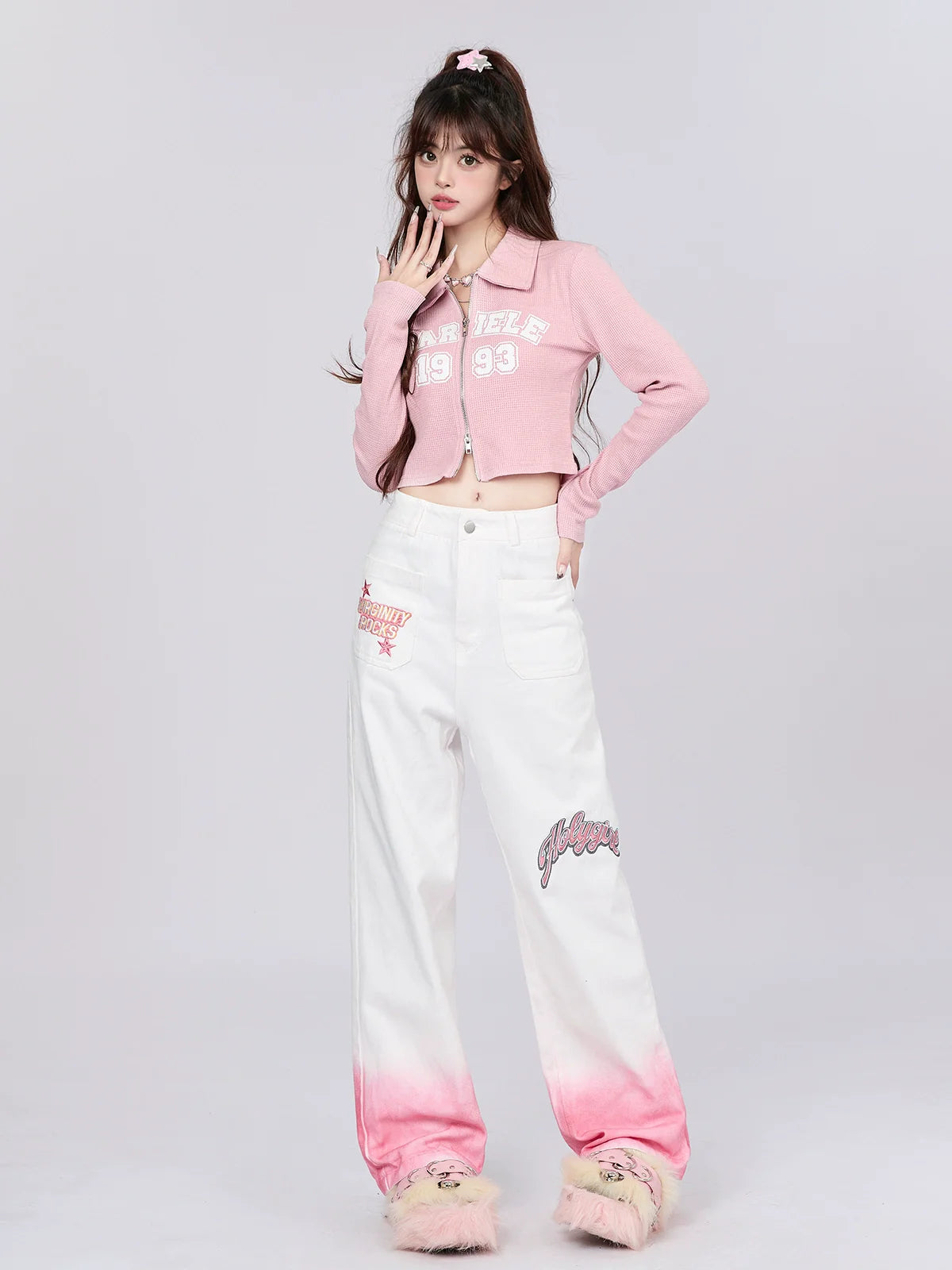 American Tops Short mit Reißverschluss