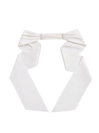 サマーベルトウエスト+カラードレスフリルホワイトレトロ