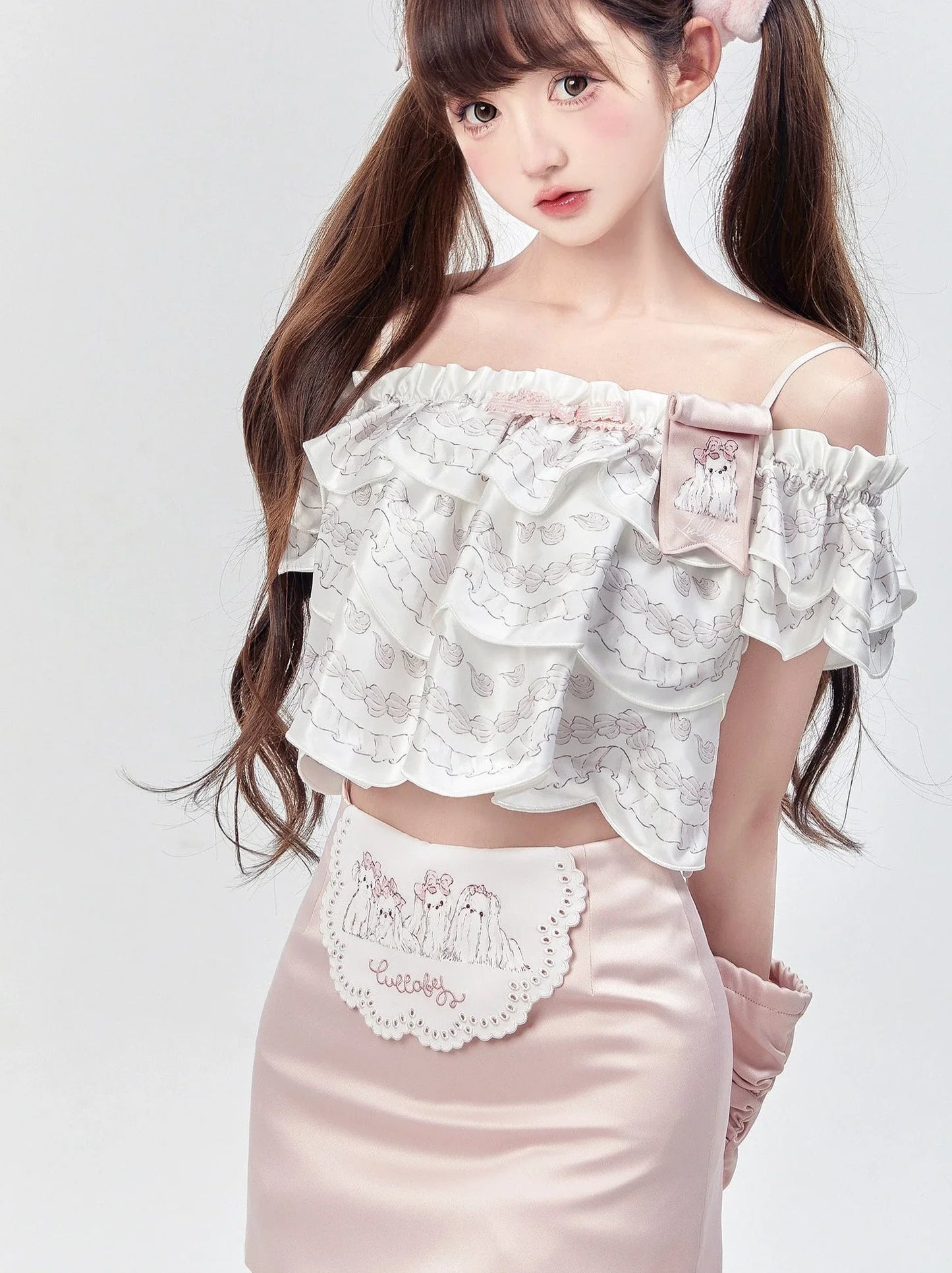 Off Marche Schultercreme Lolita Cake Tops