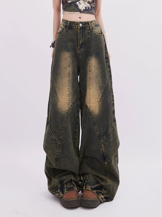 Pants Damaged Osh Wide-Loose Denim
