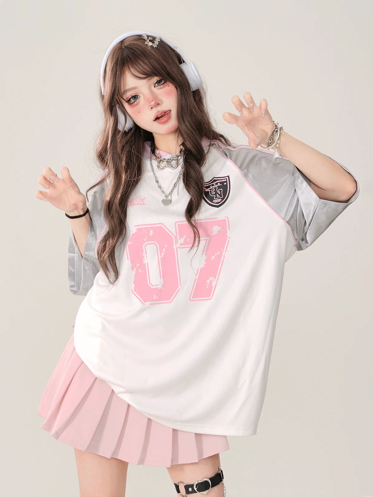 Retro American T-Shirt Sporty Raglan