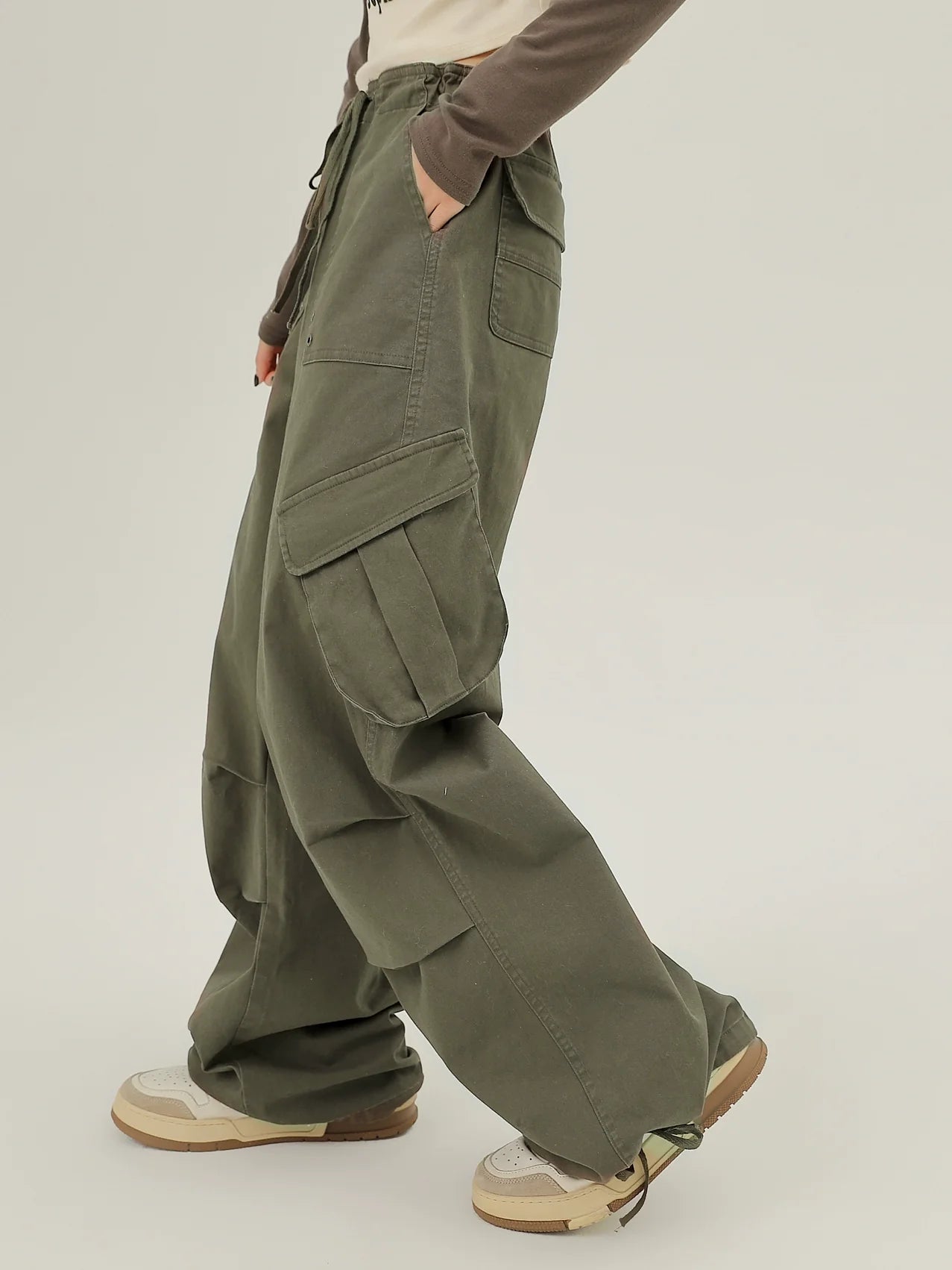 Wide Cargo Fold American Pinch Pants