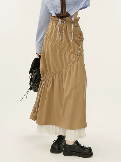 Plissee Stitch Fashion Rock Lang