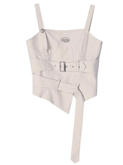 トップガール + キャミソールスカートモード アシンメトリー