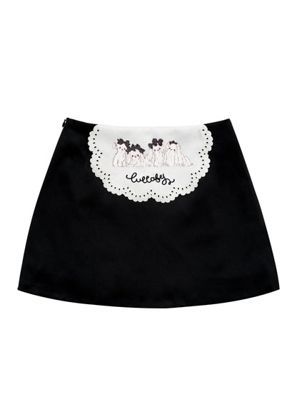 ロリータ クリーム マルチーズ ヒップ スカート