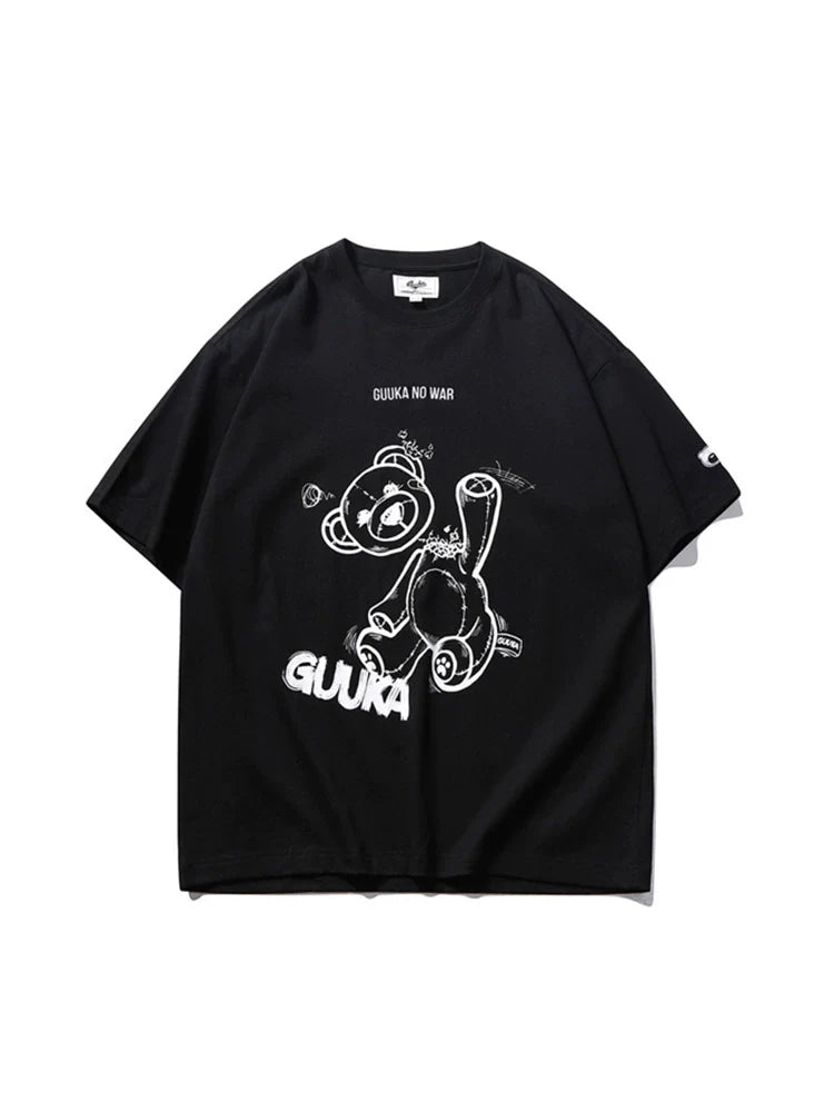 イラストモードデザイン コットンベア ピュアTシャツ