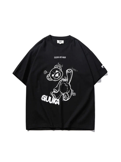 イラストモードデザイン コットンベア ピュアTシャツ