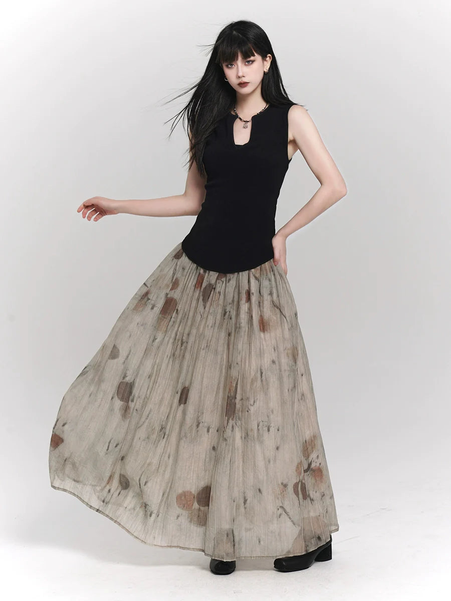 Sheer Ghost Art Girl Skirt China