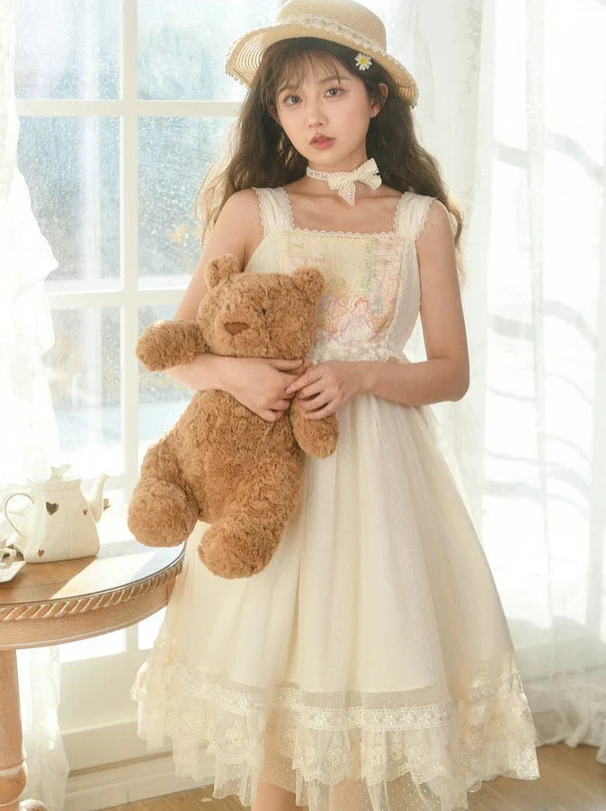 Sweet Tale Forest Strap Tulle Dress Fairy