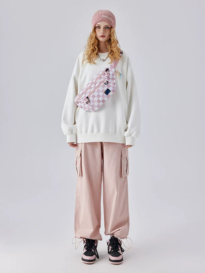 Sweatshirt mit Print und Stern-Logo, locker