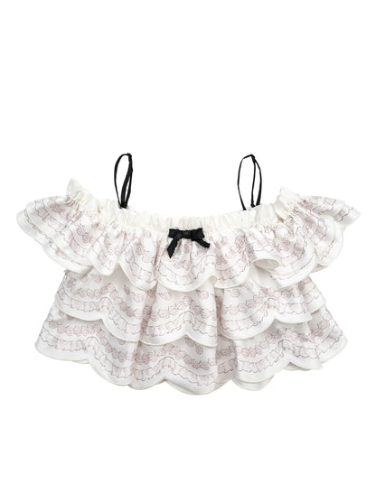 Off Marche Schultercreme Lolita Cake Tops