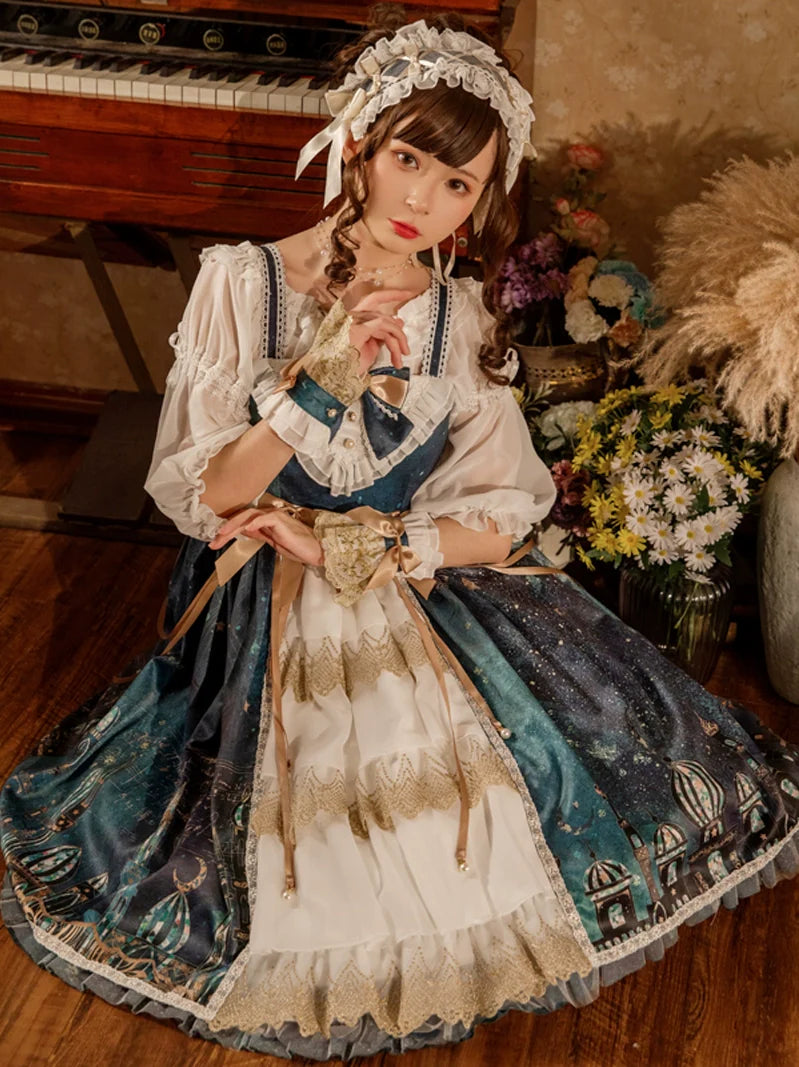 Retro Lolita Dress Midnight
