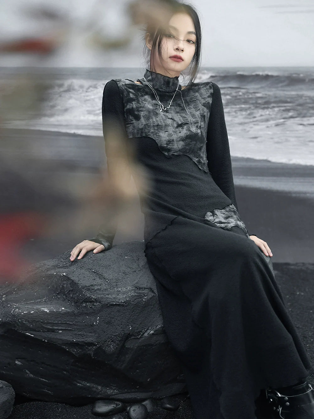 コントラストの内側のカラーボトル、ハイドレス、テクスチャードエンド