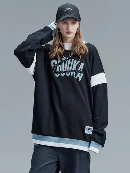 Straße Dunkel Casual Mode Tops Lose